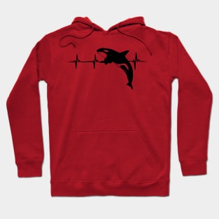 Funny Orca Heartbeat Design Killer Whale Hoodie